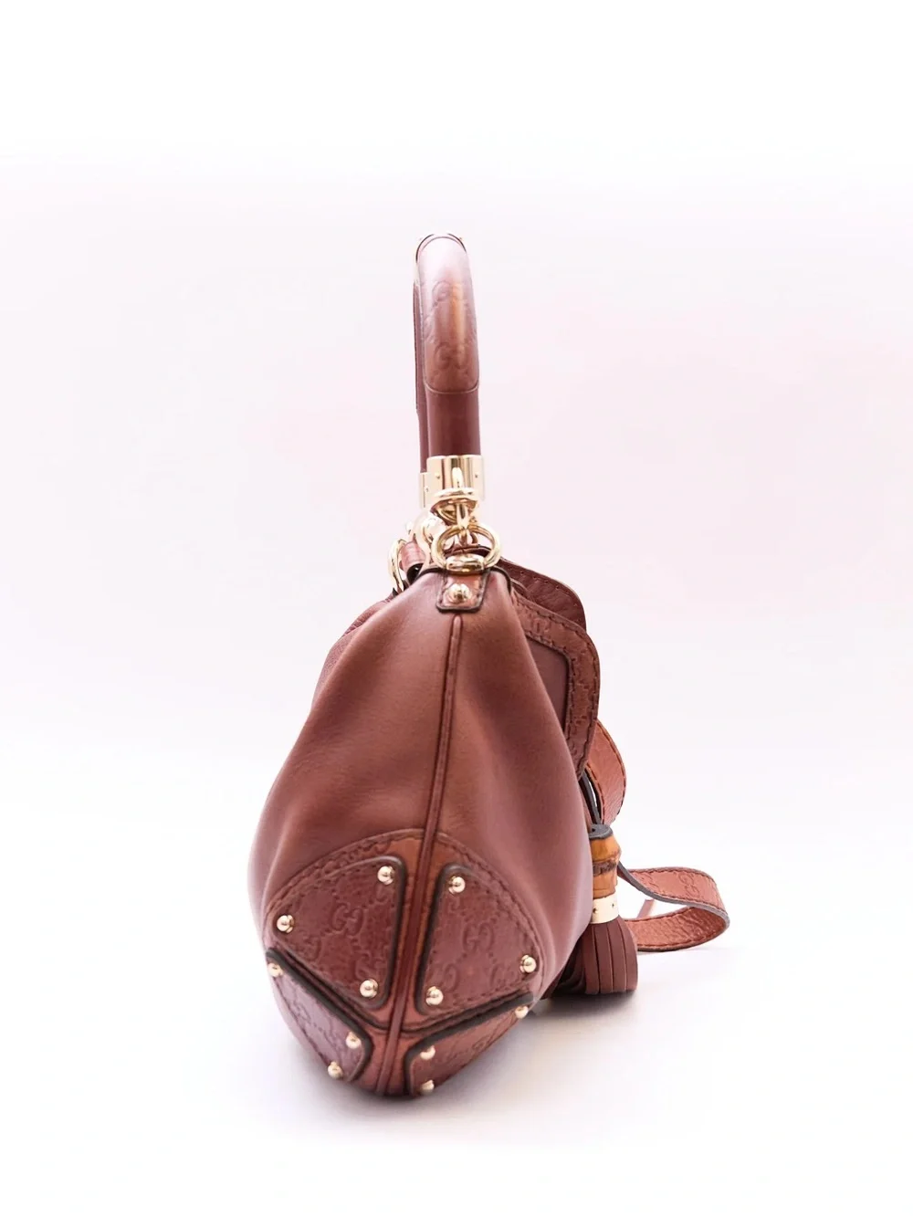 Vintage Gucci Brown Leather Indy Bag (2006 Release)